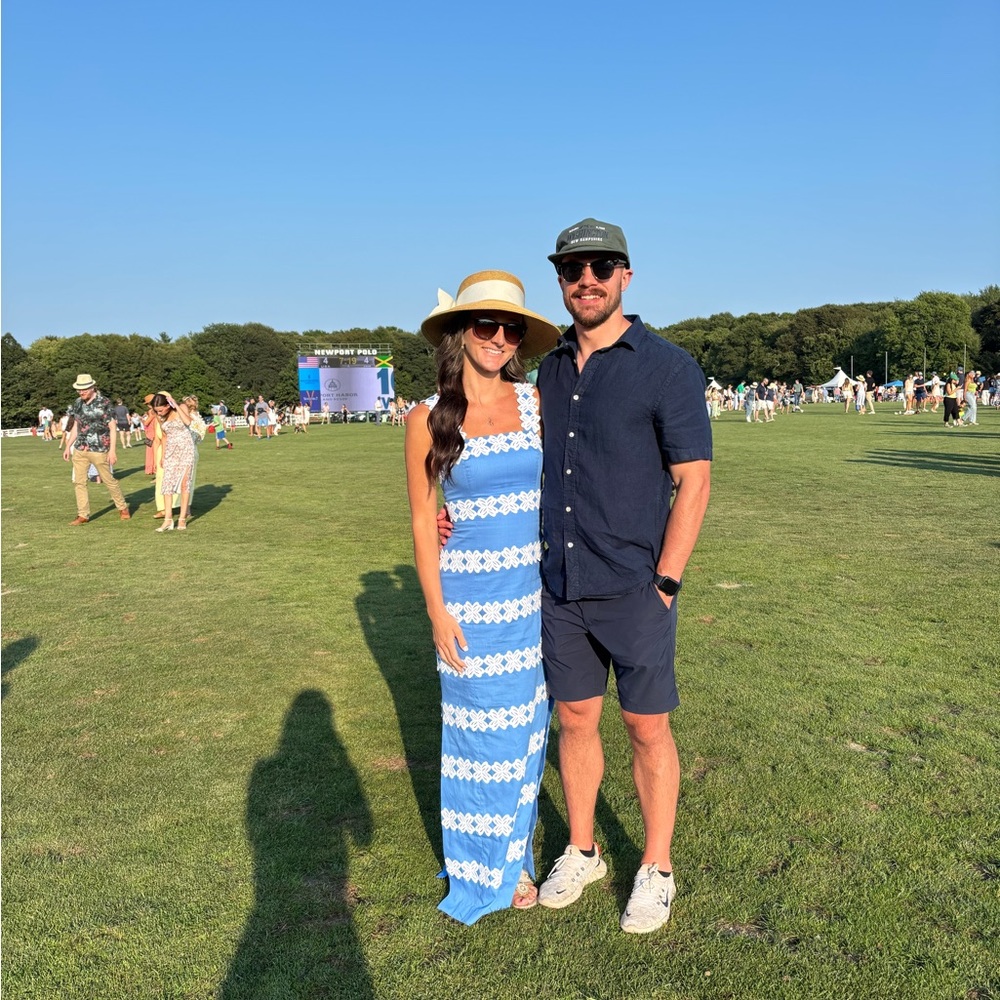 Lilly Pulitzer Blue and White Striped Dress